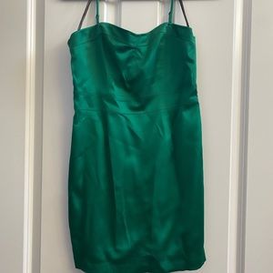 NEVER WORN Strappy dress in Emerald Green